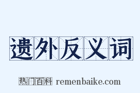 遗外反义词是什么意思的图片